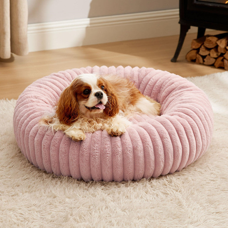 Discover the Comfort of the High Gram Plush Round Winter Warm Pet Bed
